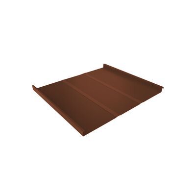 Двойной стоячий фальц Line Grand Line GreenCoat Pural Matt BT 0,5 мм RR750 терракотовый