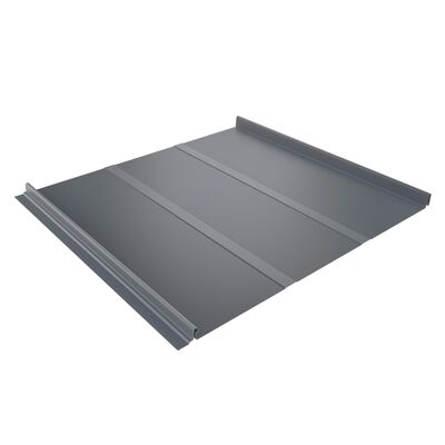 Кликфальц Line Grand Line Satin 0,5 мм RAL 9006 бело-алюминиевый