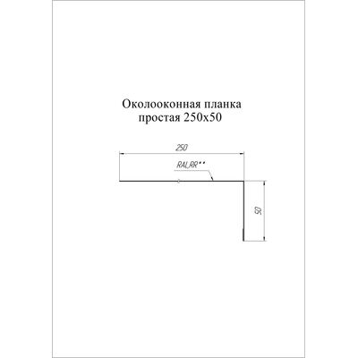 Купить планку околооконную простую 250х50мм Grand Line Print Elite 0.45мм Double двусторонний цена