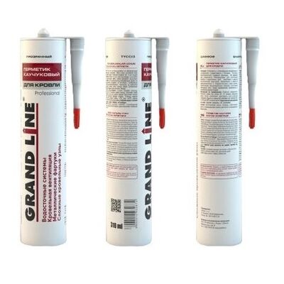 Купить Герметик Grand Line Professional кровельный каучуковый бесцветный 310мл цена