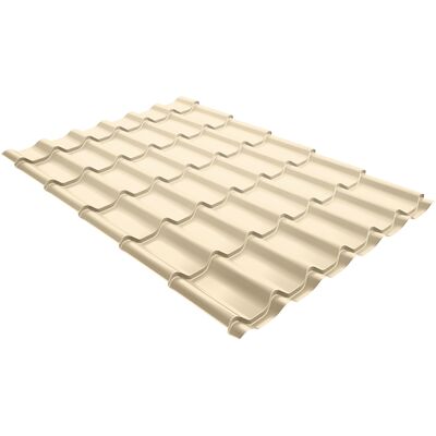Металлочерепица Grand Line Classiс Drap 0,45 мм RAL 1015 светлая слоновая кость