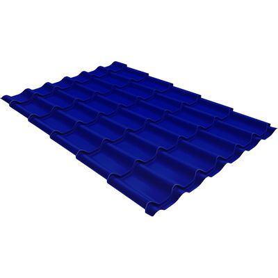 Металлочерепица Grand Line Classiс Polyester 0,45 мм RAL 5002 ультрамариново-синий