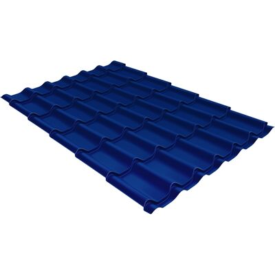 Металлочерепица Grand Line Classiс Polyester 0,45 мм RAL 5005 сигнально-синий
