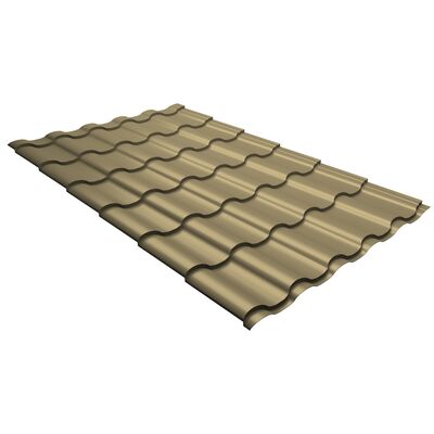 Металлочерепица Grand Line Kredo Polyester 0,45 мм RAL 1014 слоновая кость