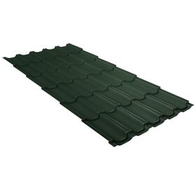 Металлочерепица Kvinta Plus Velur 0,5 RAL 6020 хромовая зелень