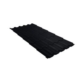 Металлочерепица Kvinta Plus GreenCoat Pural Matt BT 0,5 RR33 черный