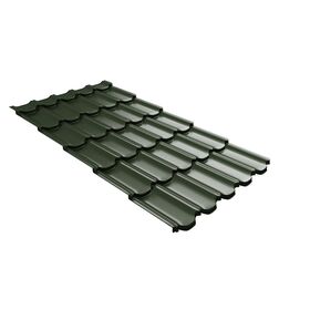 Металлочерепица Kvinta Plus 3D Velur 0,5 RAL 6020 хромовая зелень