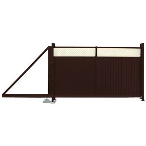 Ворота откатные Estet Plus 2,0х3,5 RAL 8017/1014 Ворота откатные Estet Plus 2,0х3,5 RAL 8017/1014