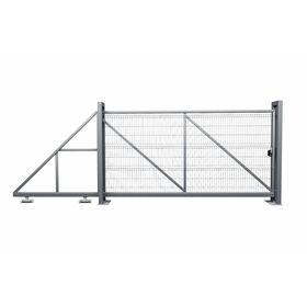 Ворота откатные Profi 2,03х6,0 RAL 7024 влево