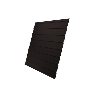 Профлист С 10 тип А Grand Line Polyester двусторонний 0,45 мм RAL 9005 черный в размер