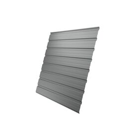 Профлист С 10 Polyester 0,45 RAL 9006 бело-алюминиевый