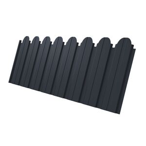 Профлист С 10 фигурный Drap 0,45 RAL 7024 мокрый асфальт