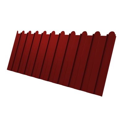 Профлист С 8 фигурный Grand Line Polyester 0,45 мм RAL 3011 красно-коричневый в размер