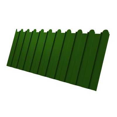 Профлист С 8 фигурный Grand Line Polyester 0,45 мм RAL 6002 лиственно зеленый в размер