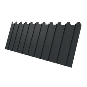 Профлист С 8 фигурный Polyester двусторонний 0,45 RAL 7016 серый антрацит