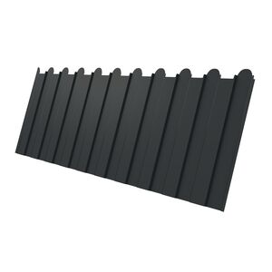 Профлист С 8 фигурный Drap 0,45 RAL 7016 серый антрацит Профлист С 8 фигурный Drap 0,45 RAL 7016 серый антрацит