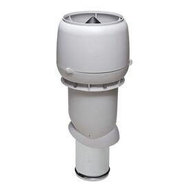 Выход вытяжки 160х225х500 ИЗ светло-серый с колпаком