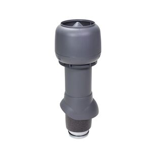 Выход вытяжки 125х160х500 ИЗ серый с колпаком Выход вытяжки 125х160х500 ИЗ серый с колпаком