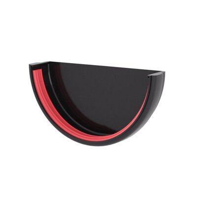 Купить Заглушку желоба универсальная ПВХ 120 мм Графит Grand Line цена